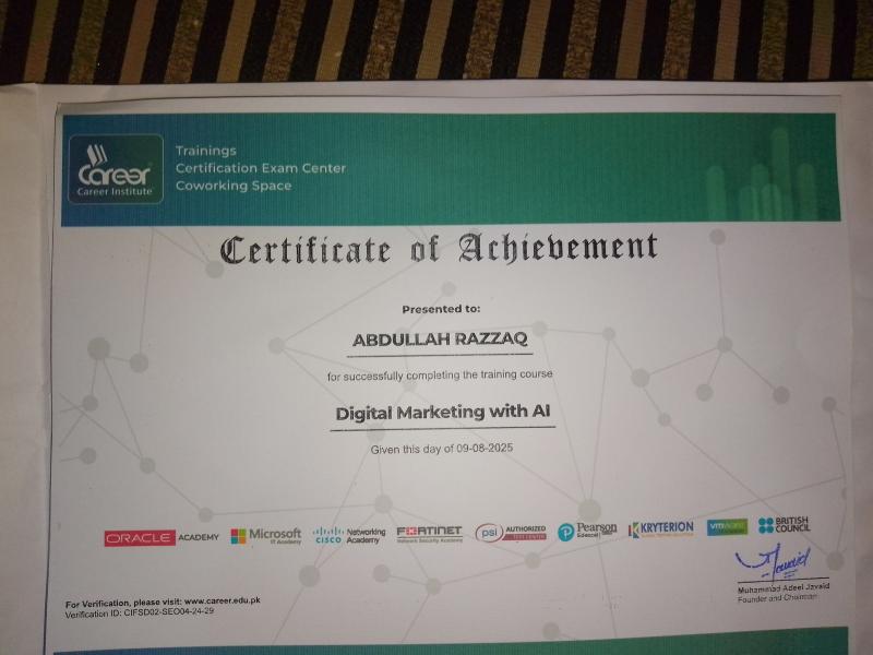 Certification Achievement